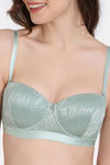 Zivame Coral Glaze Padded Wired 3/4Th Coverage Strapless Bra - Granite Green — thumbnail 6